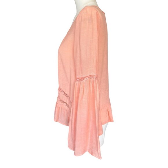 Anthropologie E&M Round Neck Long Sleeve Lightweight Flowy Pullover Top L - Picture 3 of 10